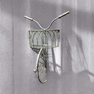 Bicylce Metal Plant Stand Flower Wall Display Rack Shelf Indoor & Outdoor - Picture 1 of 3
