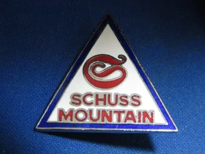 Prendedor de esquí Schuss Mountain Mtn nombre perdido estación de esquí Michigan recuerdo de viaje - Imagen 1 de 4