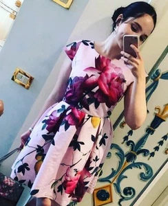 Ted Baker Kleid Rosa mit Blumen, Gr. 3 (38) 💕 Ostern - Bild 1 von 1