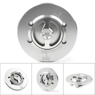 Silber Für BMW S1000RR 2010-18 S1000R 2015-18 HP2 SPORT CNC Tankdeckelabdeckung - Image 1 of 4