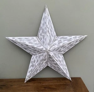 NEXT Star Wall Plaque Hanging Art 3D Distressed White - Brand New - Picture 1 of 3