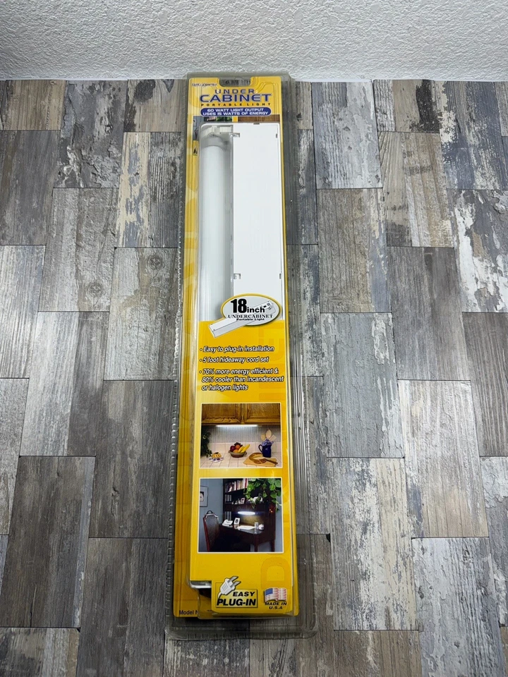 Lights Of America Portable Under Cabinet Fixture 18” 7000 E - New Old Stock - Image 1 of 4
