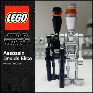 GENUINE LEGO Star Wars Minifigure 2 x Elite Assassin Droids sw0222 sw0229 - Picture 1 of 4