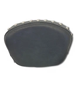 Universal Studded Contoured Backrest Pad for Driver's and Passenger Sissy Bar - Picture 1 of 2