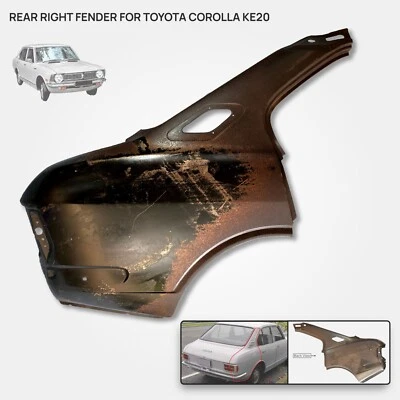 Rear Fender Right Side RH For Toyota Corolla KE20 Sedan 4door - Image 1 of 4