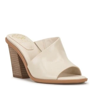 Sandalias sin cordones Vince Camuto Fissana de cuero asimétricas de tacón bloque 12 - Imagen 1 de 9