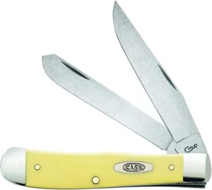 Case XX 80161 Stainless Steel Yellow Trapper Knife - Picture 1 of 4