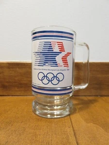 Los Angeles 1984 Summer Olympics Glass Mug with Sam the Eagle - Picture 1 of 10