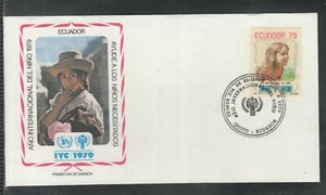 Postal History Ecuador IYC International Year the Child beautiful FDC 1979 - Picture 1 of 1