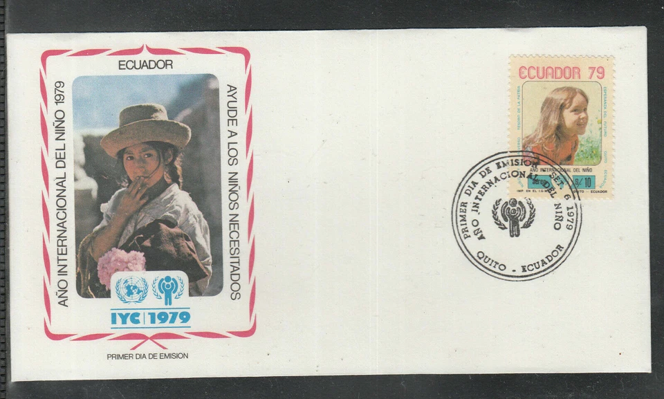 Postal History Ecuador IYC International Year the Child beautiful FDC 1979 - Image 1 of 1