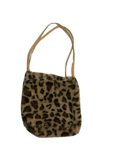 Mini Fluffy Leopard Print Tote Bag - Picture 1 of 1