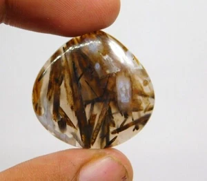 Top 100% Natural Palo Ágata Cabujón Piedra Preciosa Suelta Para Joyería 29 Cts. ME-3927 - Imagen 1 de 4