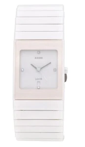 Rado Ceramica 27mm Quartz White Diamond Dial Ceramic Ladies Watch R21711702 - Picture 1 of 6