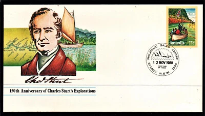 150 th ANNIVERSARY OF CHARLES STURT 's EXPLORATIONS 1980 - image 1 of 2