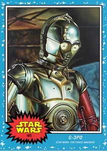 TOPPS STAR WARS LIVING SET CARD C-3PO #485 STAR WARS THE FORCE AWAKENS - Picture 1 of 1