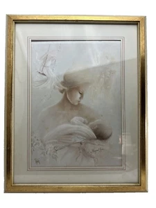 Margaret Kane "Love" Signed Matted & Framed Lithograph/Print Needs fix in frame - Picture 1 of 10