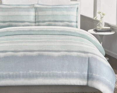 JUEGO FUNDA NÓRDICA MAX STUDIO AZUL OMBRE ACUARELA COMPLETO/QUEEN CON FUNDAS Foto 1 de 2