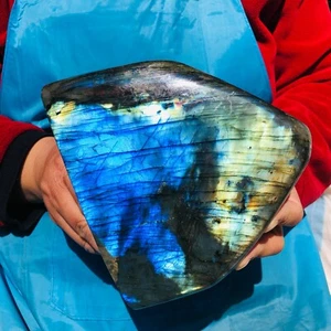 Espécimen de piedra de cristal de cuarzo labradorita natural hermosa 1880 g curación 628 - Imagen 1 de 14