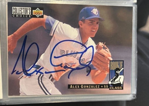 Alex Gonzalez signed autographed 1994 UD Collectors Choice Baseball Card # 8