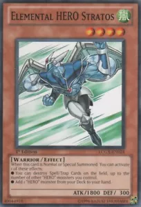 YUGIOH - Elemental HERO Stratos - LCGX-EN024 - Comune - Edizione illimitata - Nuovo di zecca - - Foto 1 di 1