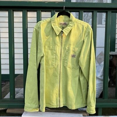 Stussy хлопок холст верхняя юбка зеленый средний новый с Ярлыками - Изображение 1 из 4