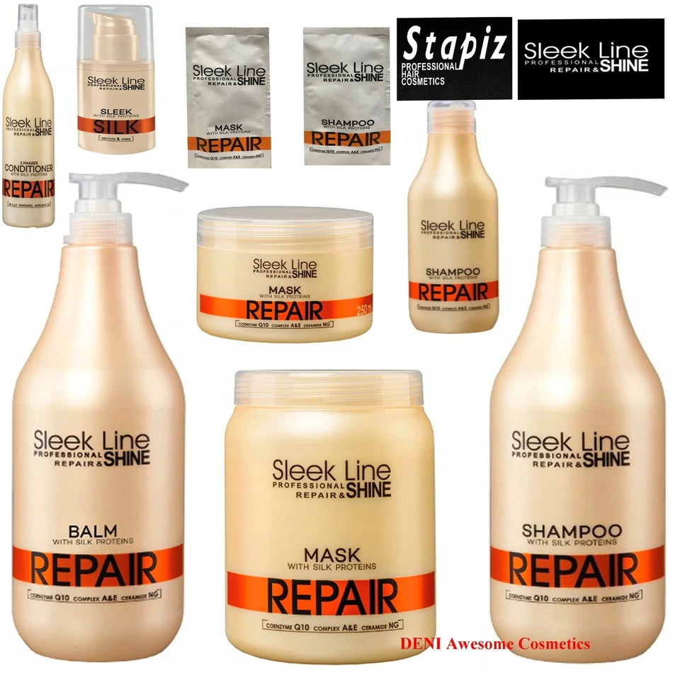 STAPIZ Sleek Line REPAIR- HAIR MASK / SHAMPOO/ BALM WITH SILK PROTEINS - Image 1 of 1