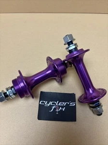 36h Purple Anodized Alloy Bmx Bike Bicycle Hub Set freewheel fit: Gt Suzue Dyno* - Picture 1 of 24