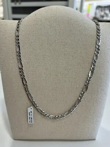 COLLANA ORO BIANCO 18KT TITOLO 750  PESO GRAMMI 11,39 - Foto 1 di 5