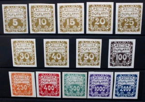 CZECHOSLOVAKIA 1919-20 Postage Due. Set of 14. Mint HINGED. SGD24/D37. - Picture 1 of 2