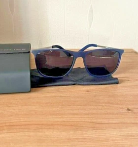 POLICE MENS SUNGLASSES. SPL567 EDGE 5. BLUE. NEW WITH CASE AND CLOTH - Picture 1 of 19