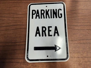 Embossed Parking Area Sign 18" x 12" - Picture 1 of 11