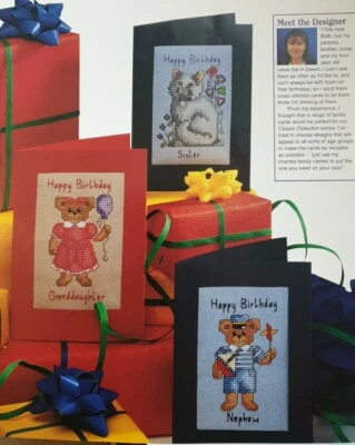 Cross Stitch Chart (From Magazine) - Cards - Family Birthdays - Image 1 of 4