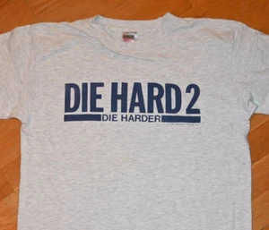 *1990 DIE HARD 2* vtg rare action movie tee shirt (XL) Bruce Willis 80s 90s LAPD - Picture 1 of 4