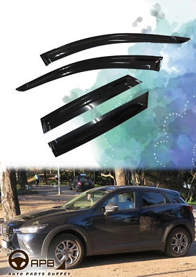 Para Mazda CX-3 2016-en Deflector Ventana Viseras Protector Ventilación Protector Intemperie Foto 1 de 4