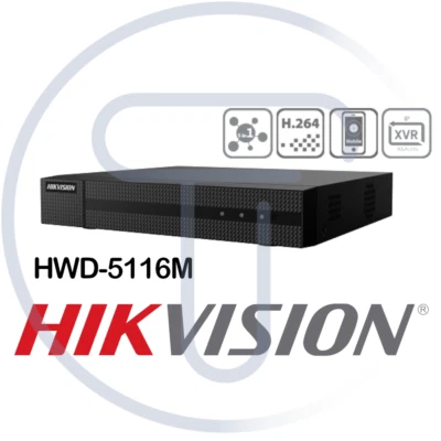TANCREDI SRL Hikvision Hiwatch DVR HWD-5116M 2 4 8 16 canaux 1080p hybride 5en-1 HDTVI/AHD