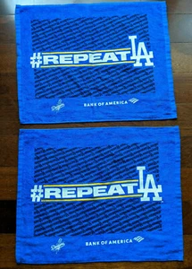 2021 Dodgers Repeat LA Rally Towel Give Away Lot of 2 Excellent - Picture 1 of 2