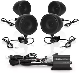 Cuatro altavoces BOSS MCBK470B 3" para motocicleta todo terreno/marina +1000 W amplificados + Bluetooth - Imagen 1 de 5