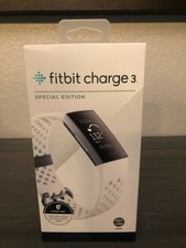Brand New Fitbit Charge 3 Special Edition, Graphite/White (FB410GMWT) 