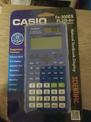 Casio Scientific Calculator FX-300ES PLUS-BU 2nd Edition Natural Textbook Displa - Image 1 of 4