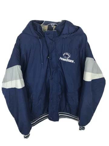 VTG 90s Starter Penn State PSU Puffer Jacket Sz Large L Big Embroidered Logo Cover