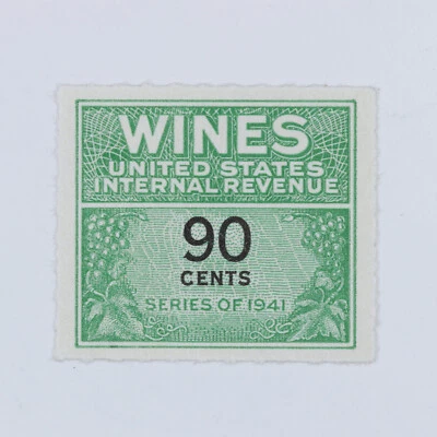 STAMP US SCOTT RE144 "Numeral 90 Wines" 90 CENT MNH 1941 CV $30 - Image 1 of 2