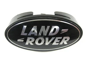 1987-2016 Land Rover Defender 90 110 Front Grille Emblem Black Oval Logo Badge - Picture 1 of 3
