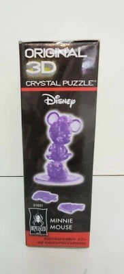 Quebra-cabeça de cristal 3D original BePuzzled - Disney Minnie Mouse roxo - Imagem 1 de 4