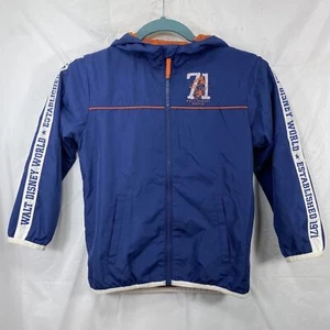 Disney Parks Youth Small Blue Windbreaker Jacket Full Zip Long Sleeve Coat - Picture 1 of 9