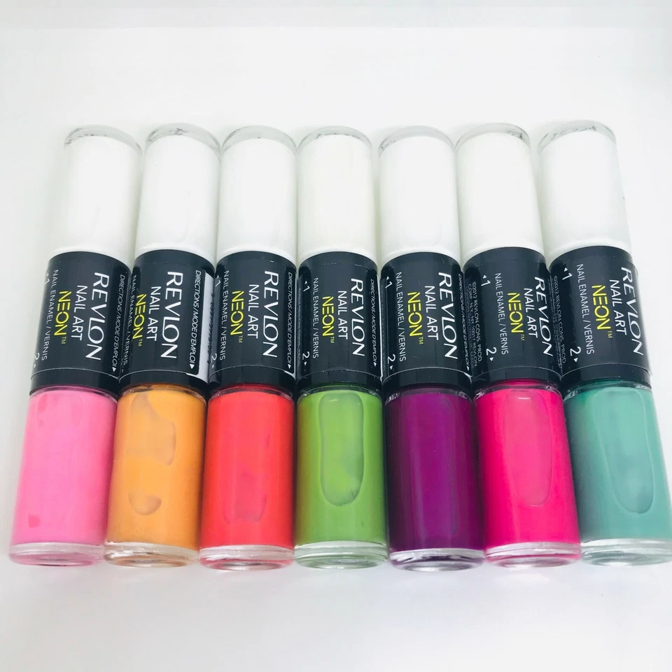 Revlon Nail Art Neon Nail Enamel/Vernis Nail Polish Colour - CHOOSE YOUR SHADE - image 1 of 1