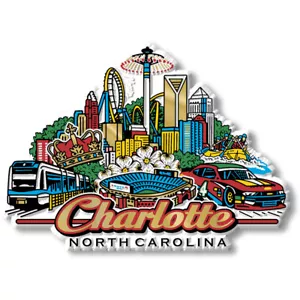 Charlotte City Magnet by Classic Magnets - Picture 1 of 4