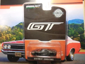 GREENLIGHT HOBBY EXCLUSIVE Gray Orange Stripe 2019 Ford GT Carbon Series RR LE - Picture 1 of 3