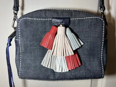 Bolso Bandolera Rebecca Minkoff Mini Sofia Multi Borla Denim Jean Preciado Foto 1 de 4