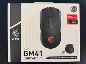 🔥NEU🔥 MSI Clutch GM41 leichte kabellose Gaming Maus mit Ladestation schwarz - Bild 1 von 5