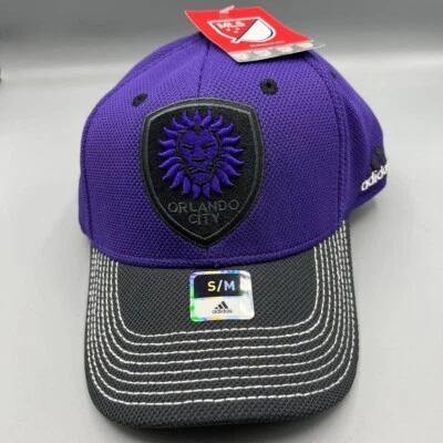Gorra Orlando City Hombre Pequeña-Mediana Púrpura Adidas MLS Elastizada Ajustada Gorra Nueva Foto 1 de 4